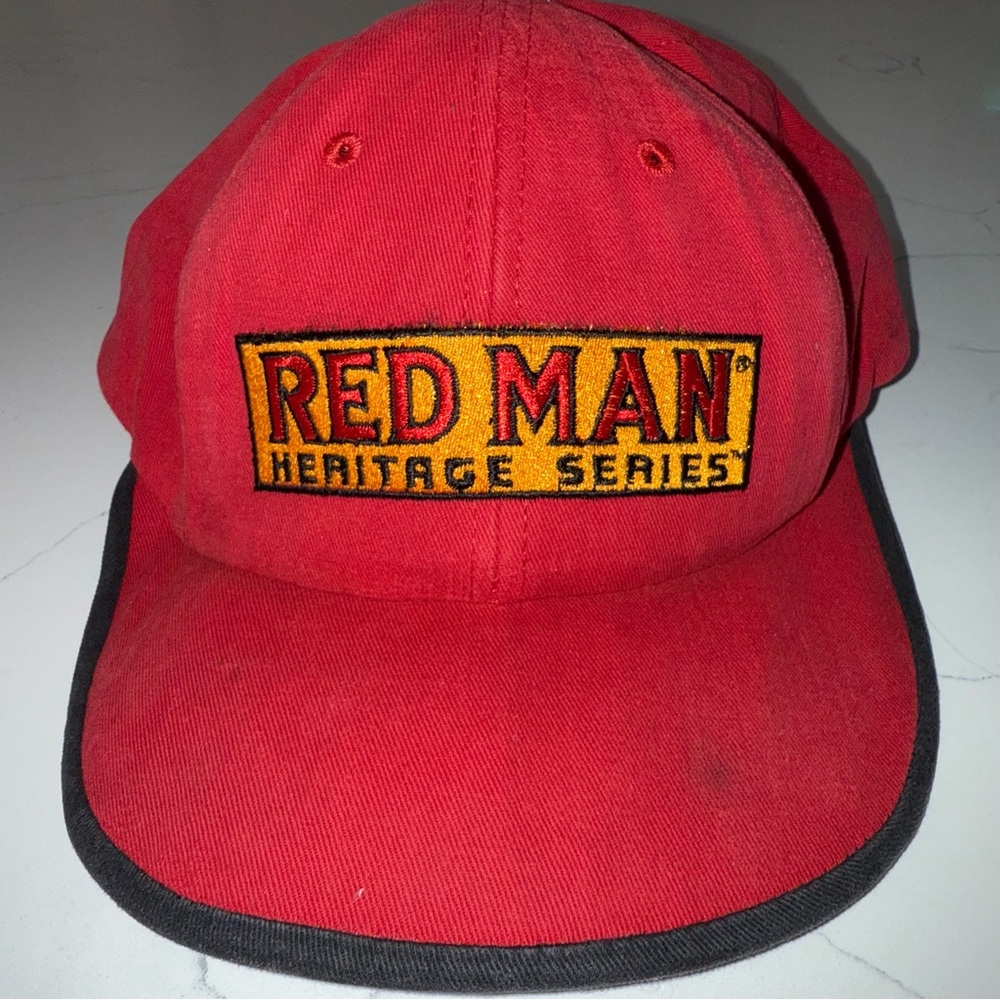 Vintage RARE Red Man Heritage Series Tobacco Hat Made in USA Chew Embroidered